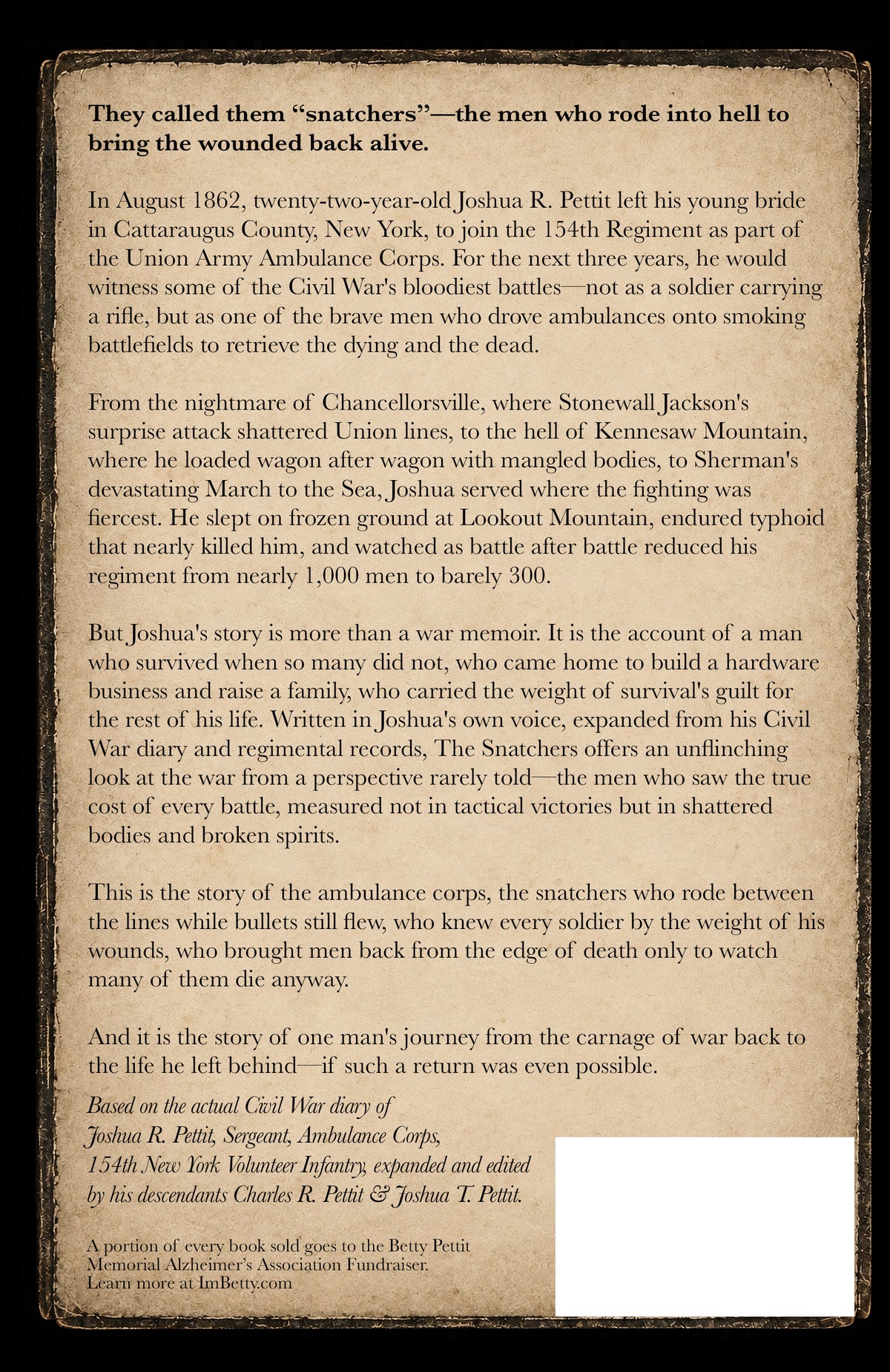 The Snatchers: Diary of a Civil War Ambulance Sergeant